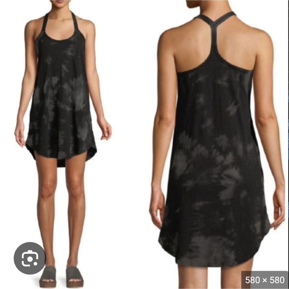 ATM Black Tie Dye Cotton Swim Cover Up Women's‎ Medium